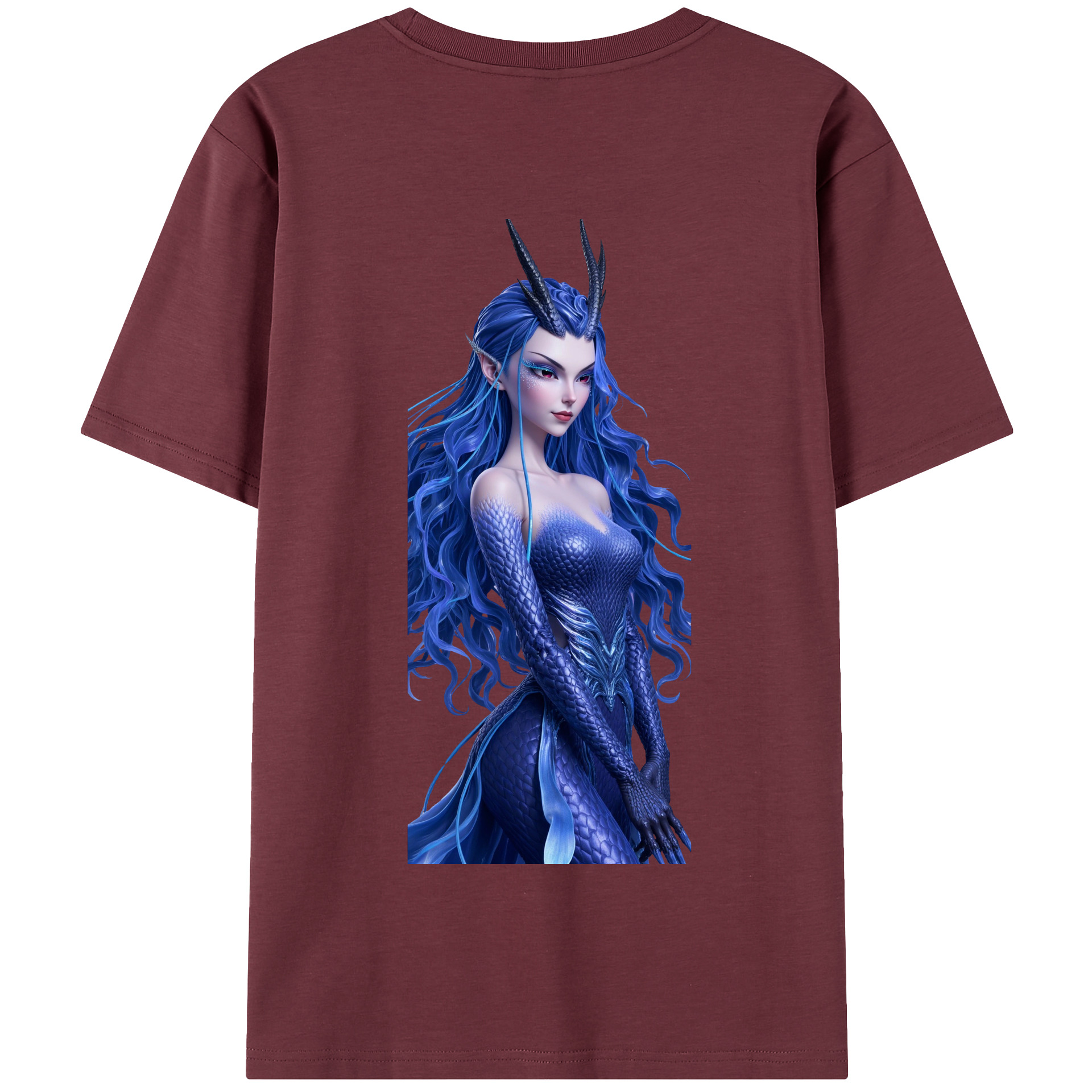 （画像用） Ne Zha 2 ナタ 魔童の大暴れ 綿100％半袖Tシャツ（背面プリント）